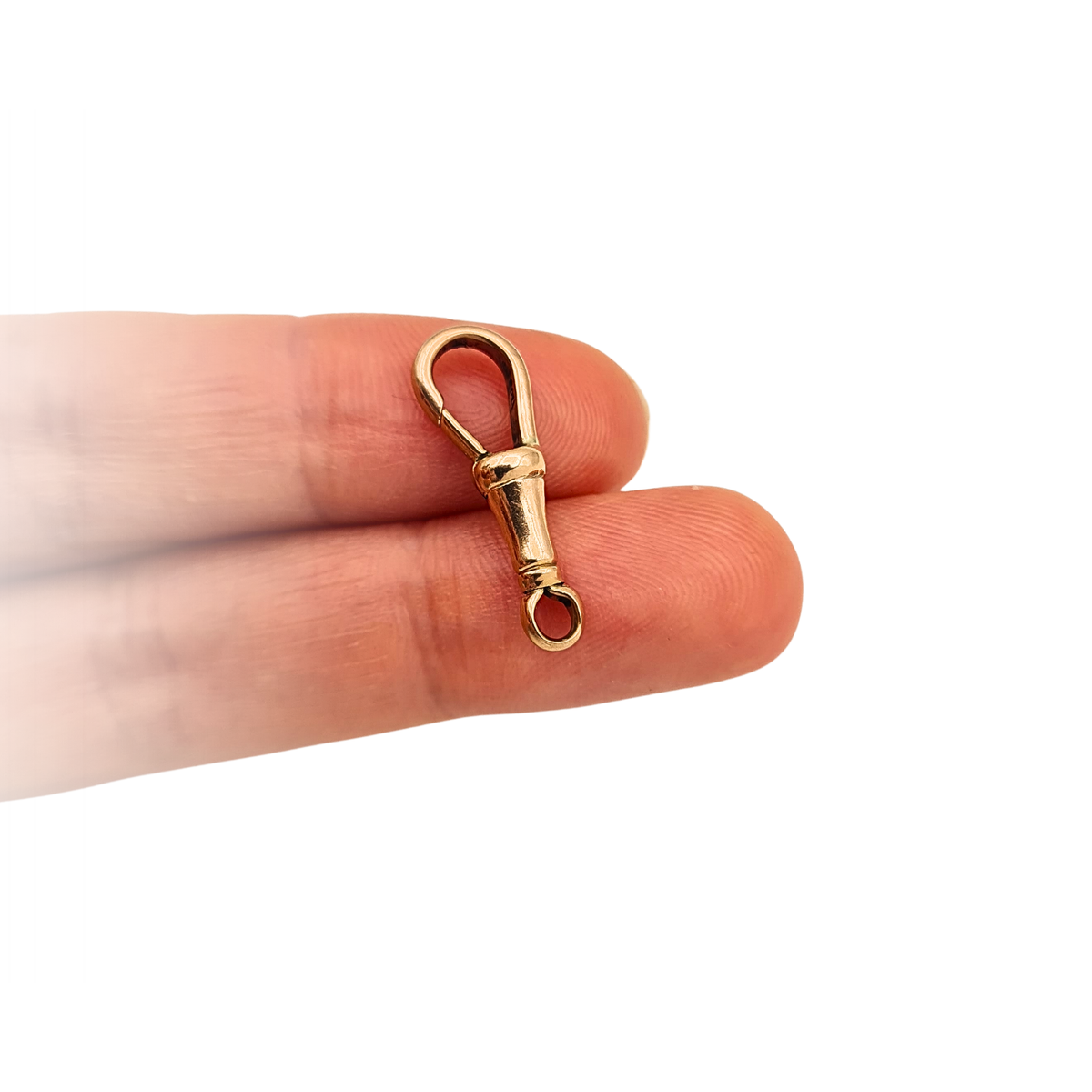 9ct Rose Gold Albert Chain Dog Clip Clasp 22mm long.