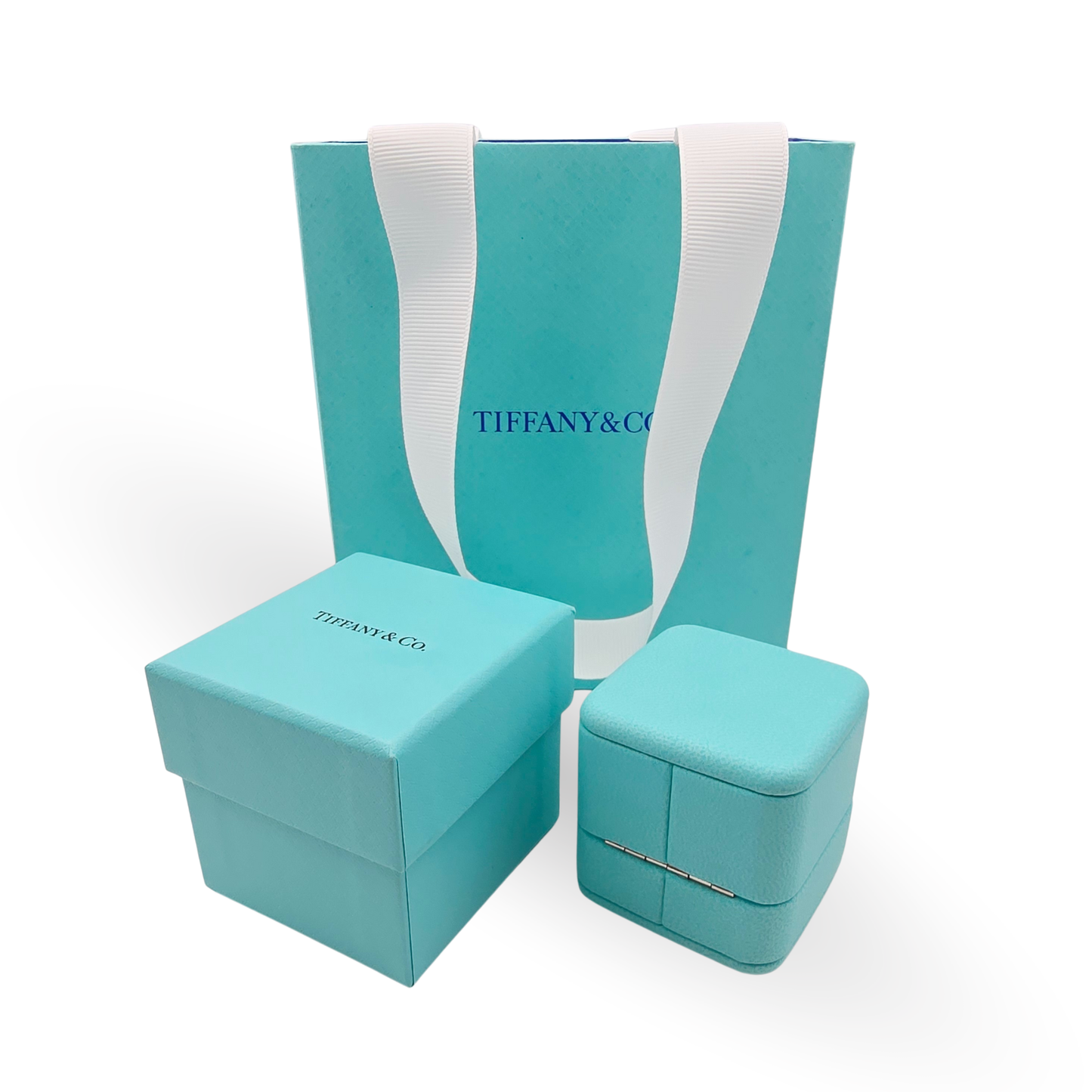Tiffany & Co Engagement Ring Proposal Box, 50mm Blue, Original Packaging