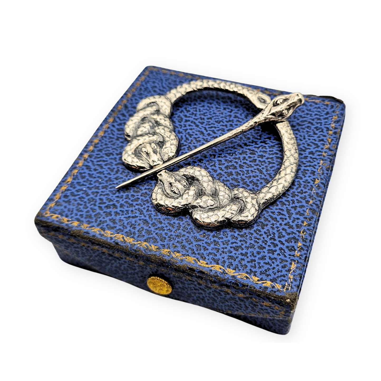 Silver Kilt Pin Alexander Ritchie Iona, Glasgow 1930, Serpent Design