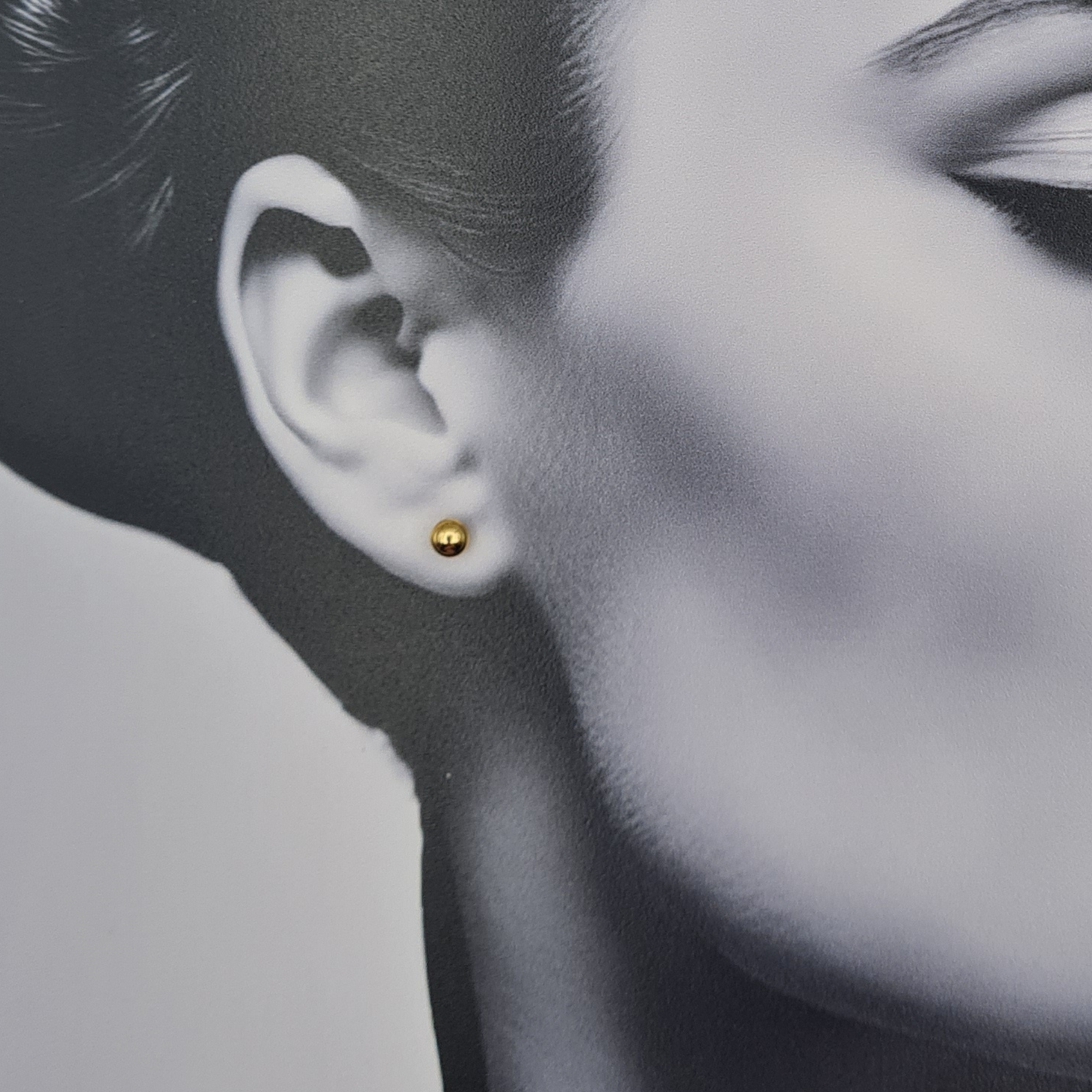 9ct Gold Ball Stud Earrings, classic simple earrings