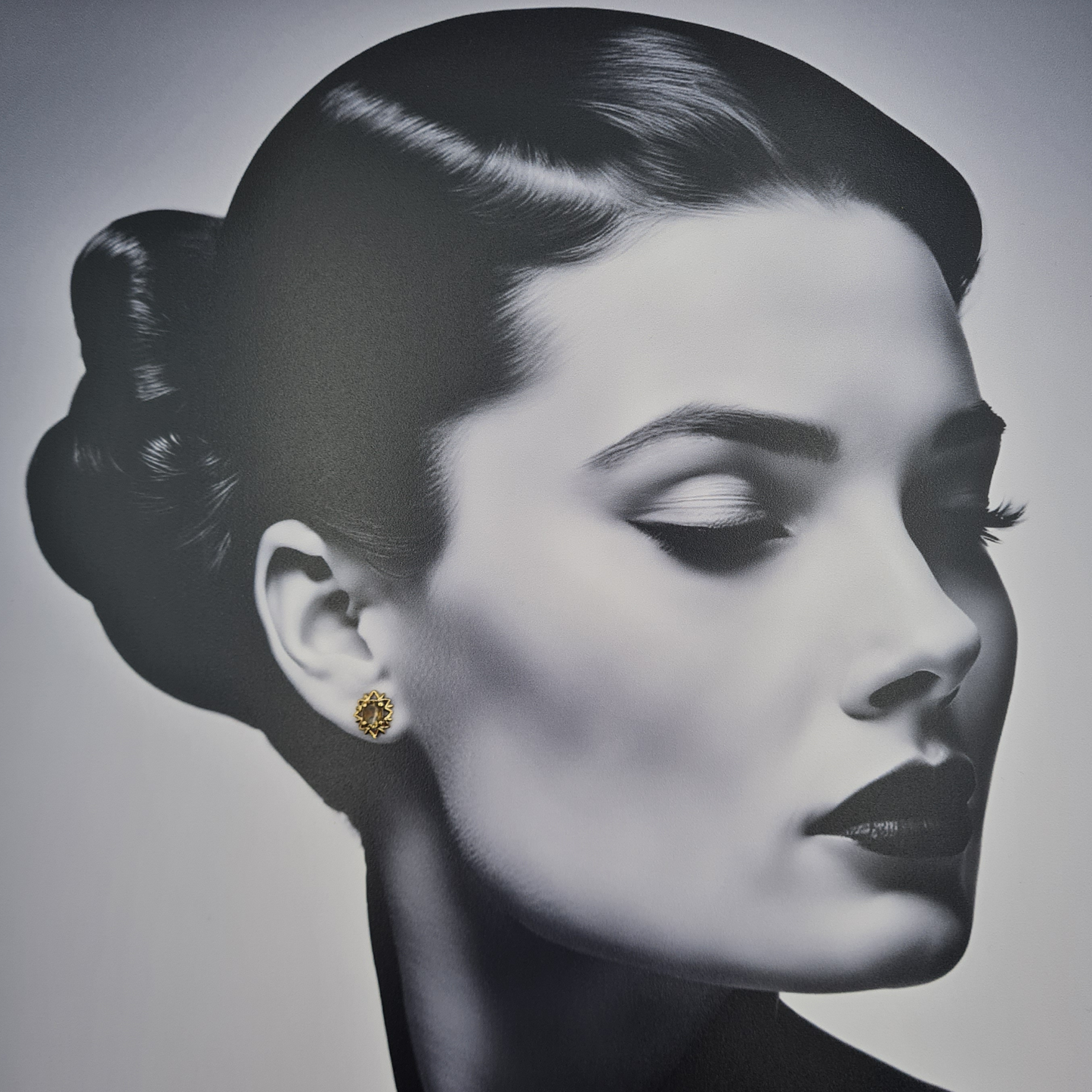 9ct Gold Smoky Quartz Stud Earrings, Oval Gold Earrings