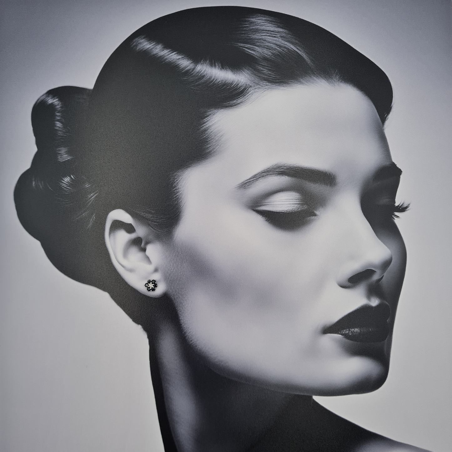 9ct Gold Sapphire & Diamond Flower Cluster Stud Earrings