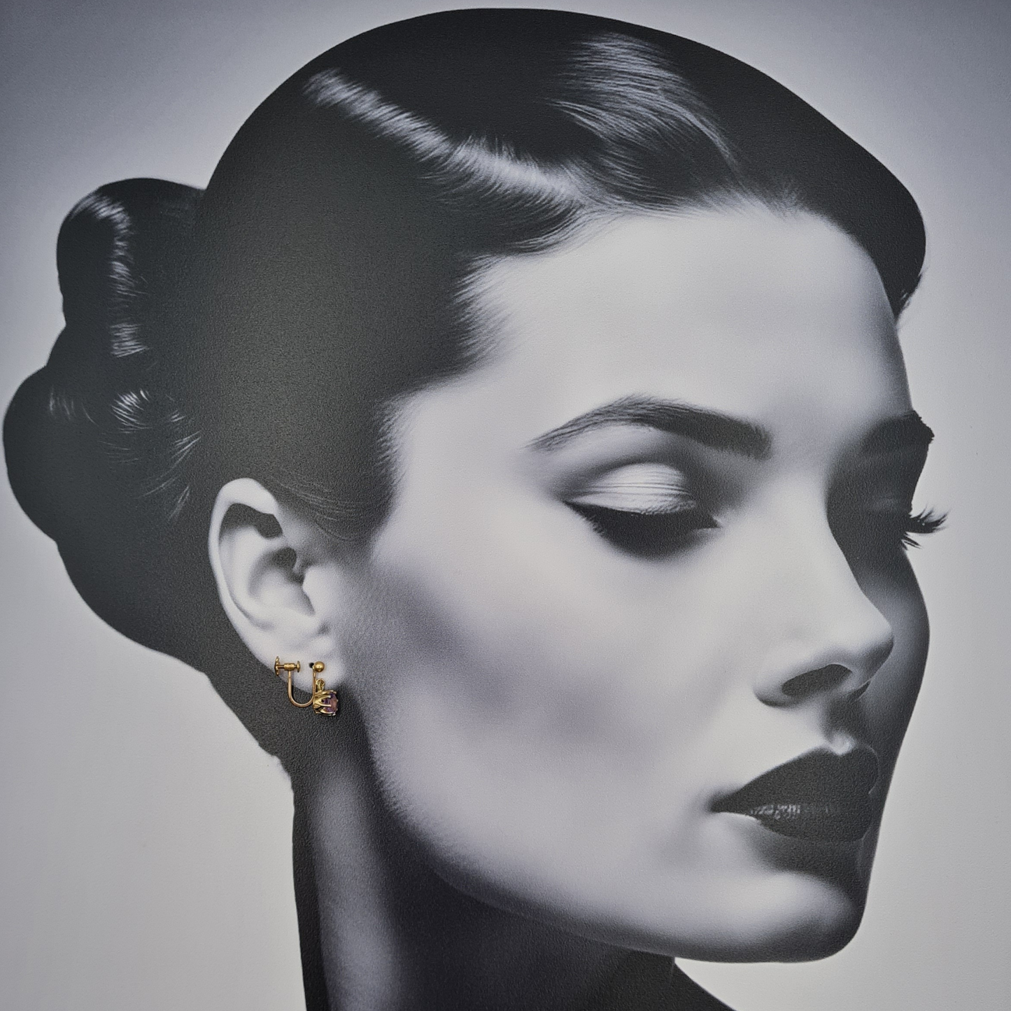 9ct Gold Amethyst Drop Earrings, Screw Back, Hallmarked