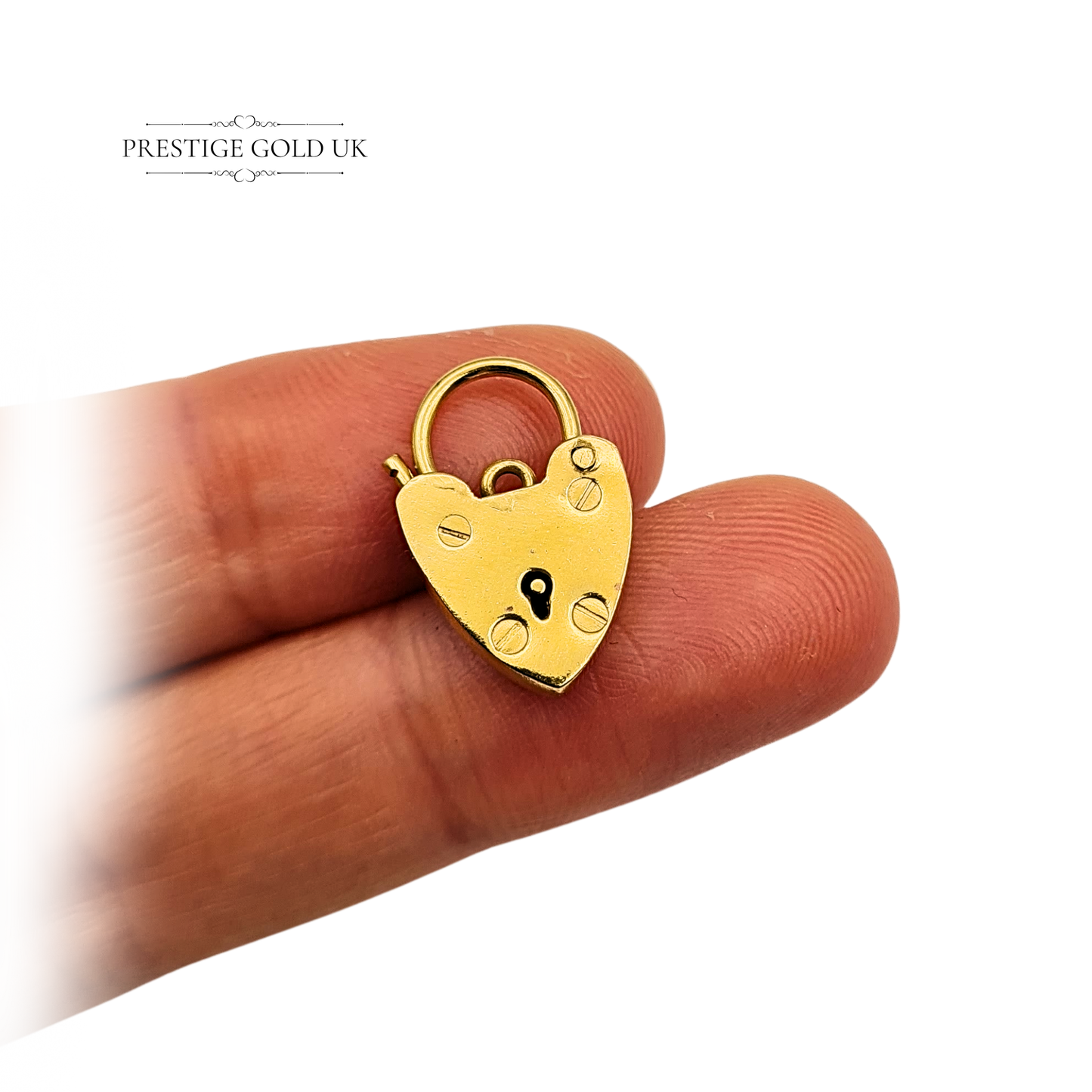9ct Gold Heart Padlock Clasp Crafted By Georg Jensen London 1977