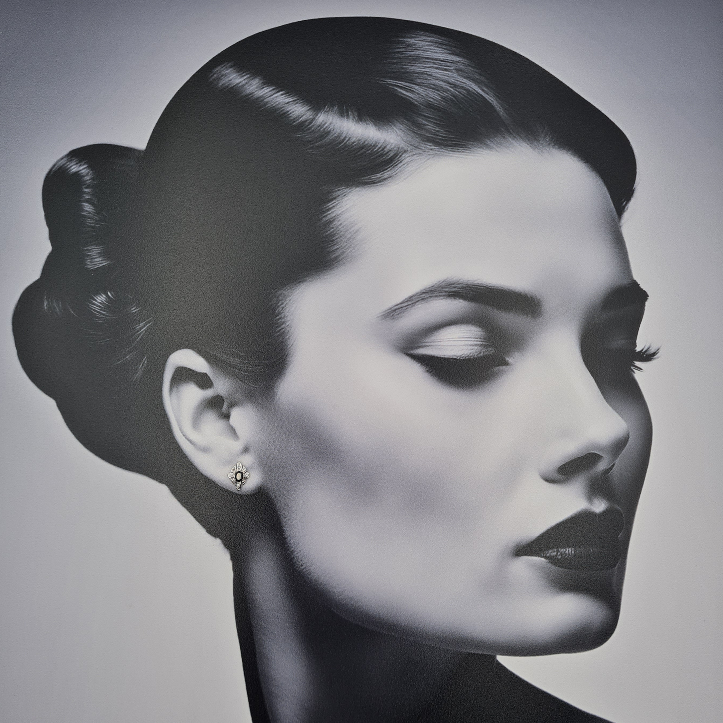 9ct Gold Sapphire Diamond Stud Earrings, Kite Shape