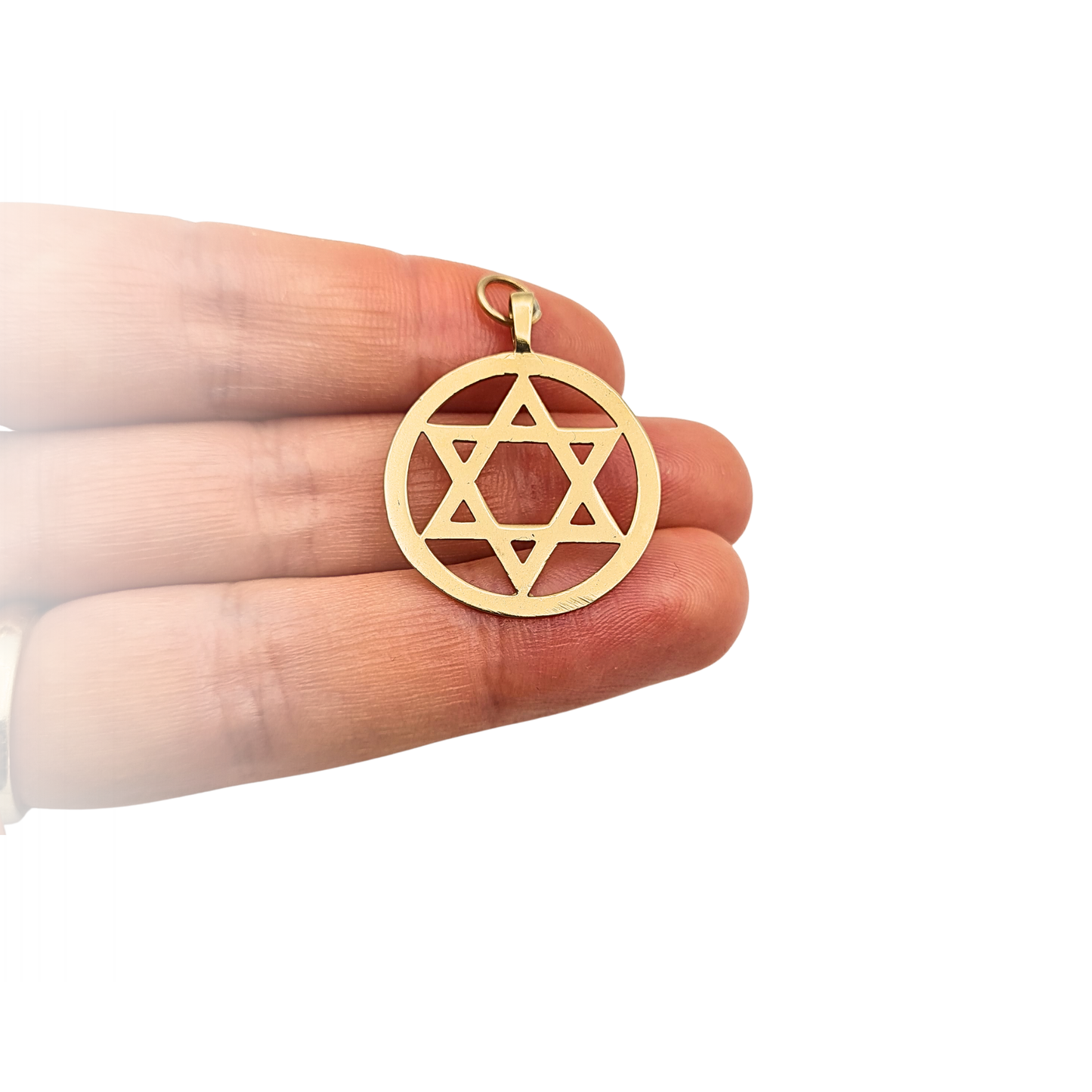9ct Gold Star of David Pendant Sheffield Hallmark 1989 Solid Gold Jewish Pendant
