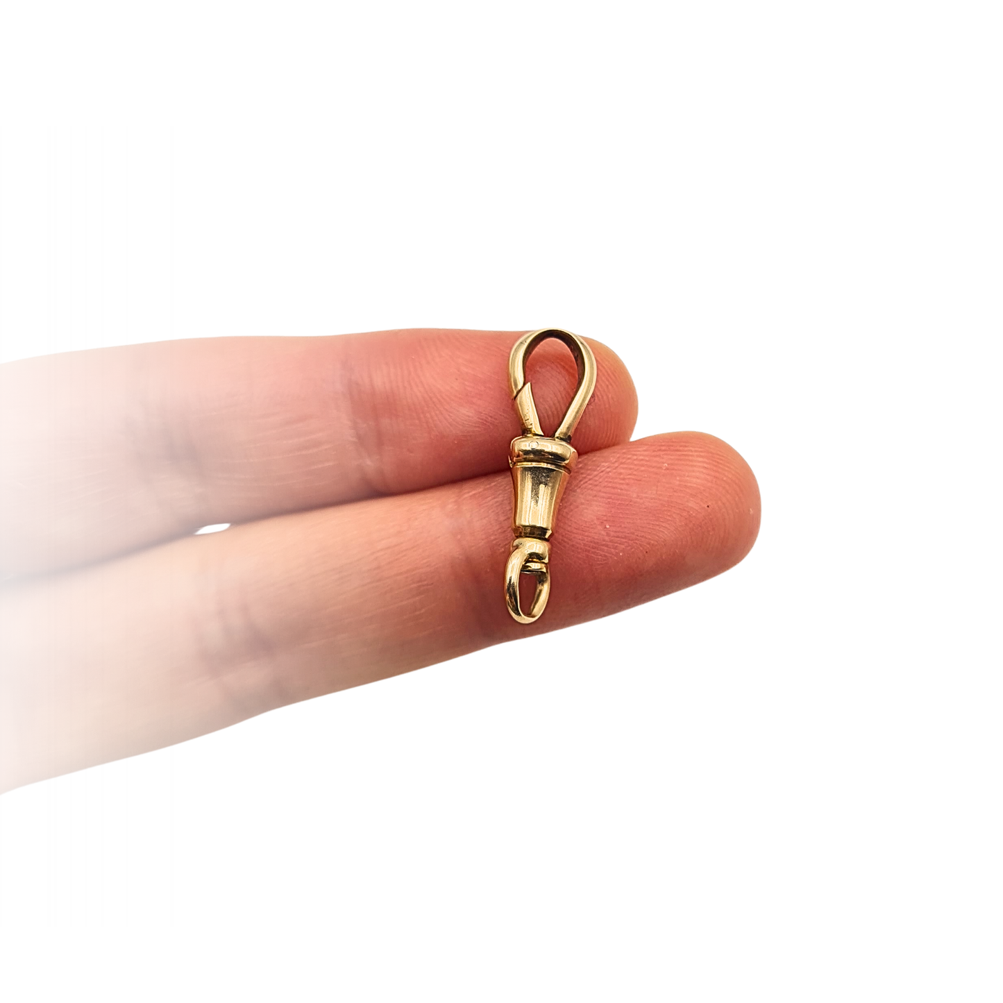 Antique 9ct Gold Albert Chain Dog Clip 375 Stamped Yellow Gold
