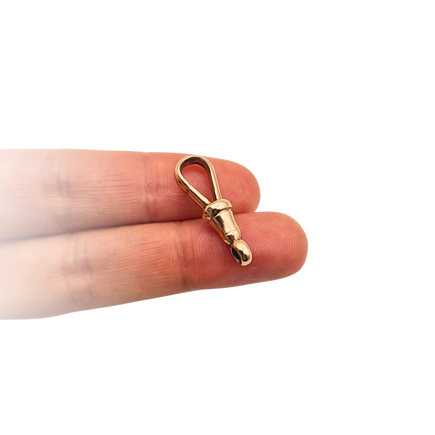 9ct Rose Gold Antique Albert Chain Dog Clip Large Gold Clasp 24mm