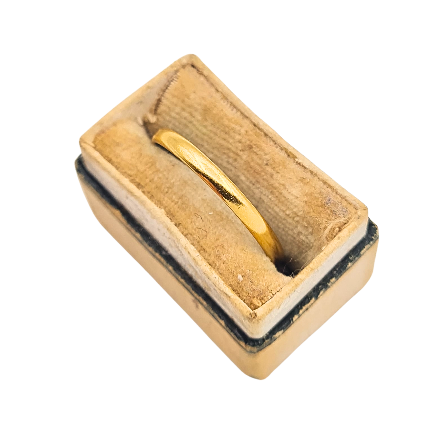 22ct Gold Vintage Wedding Band Ring 1939 UK O US 7 1/4
