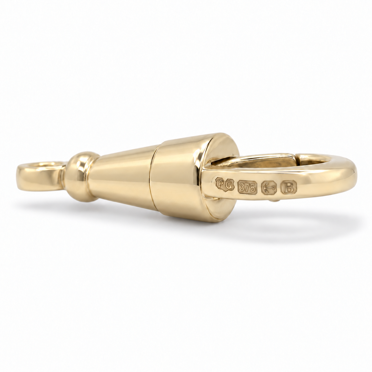 New Solid 9ct Yellow Gold Fixed Dog Clip