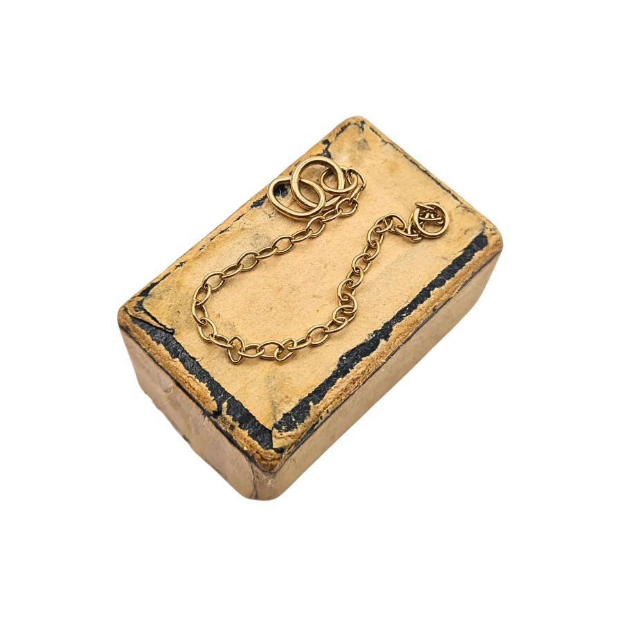3" Long 9ct Gold Safety Chain, Tiny Yellow Gold Chain, 74mm Long Fully Tested