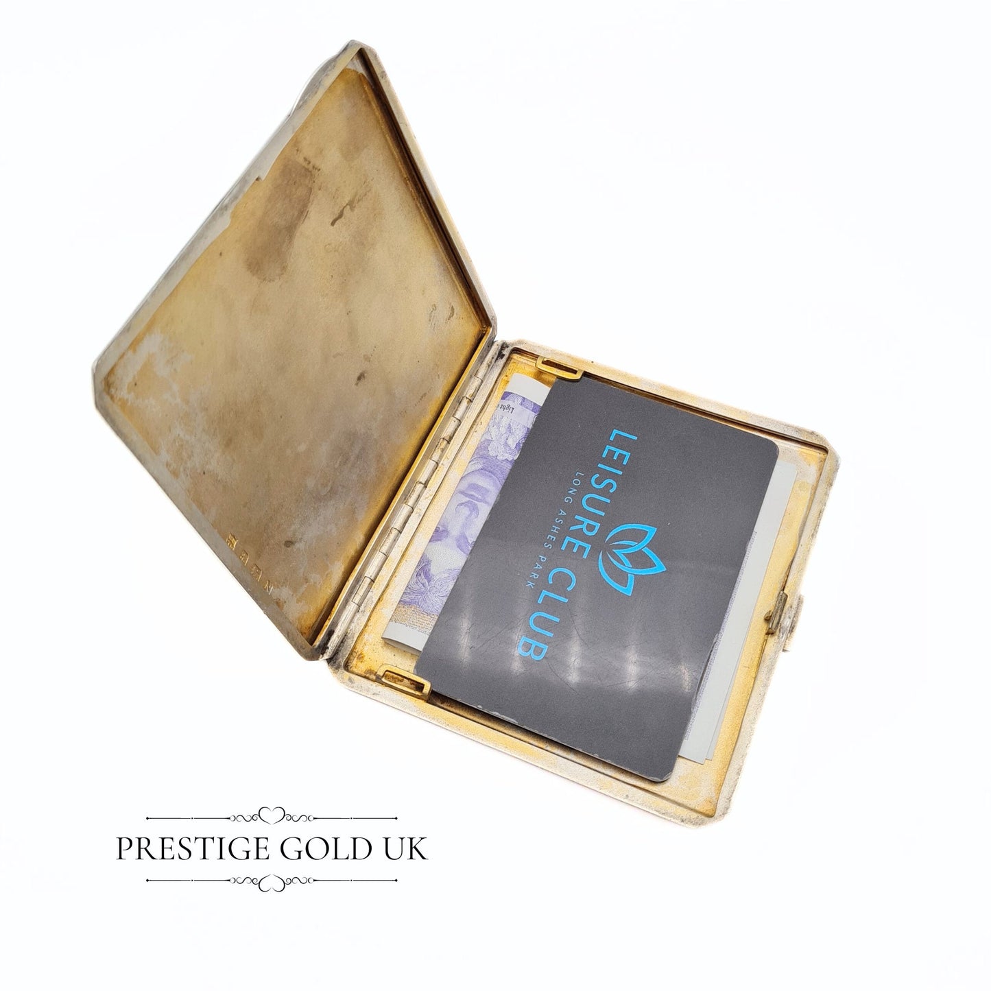 1930s Sterling Silver English Cigarette Case