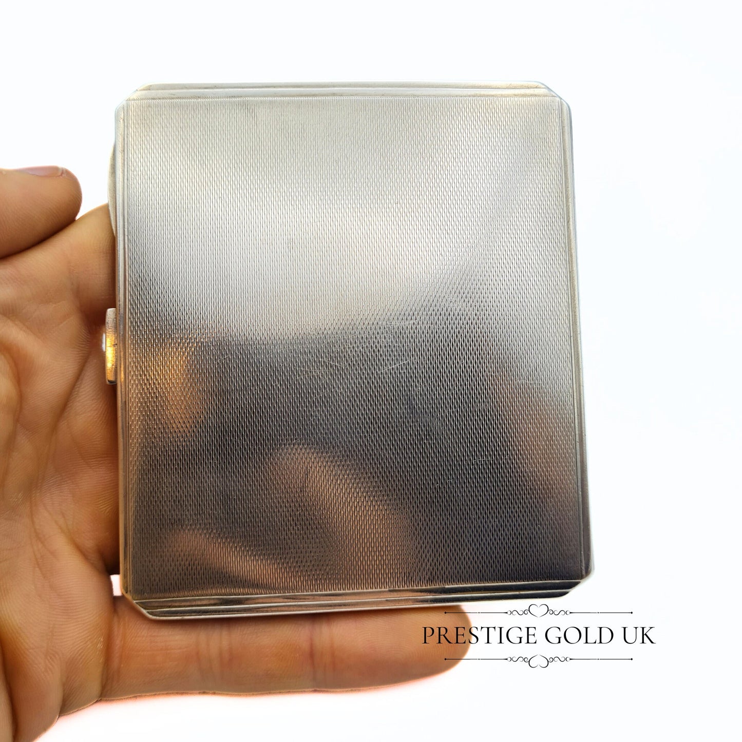 1930s Sterling Silver English Cigarette Case