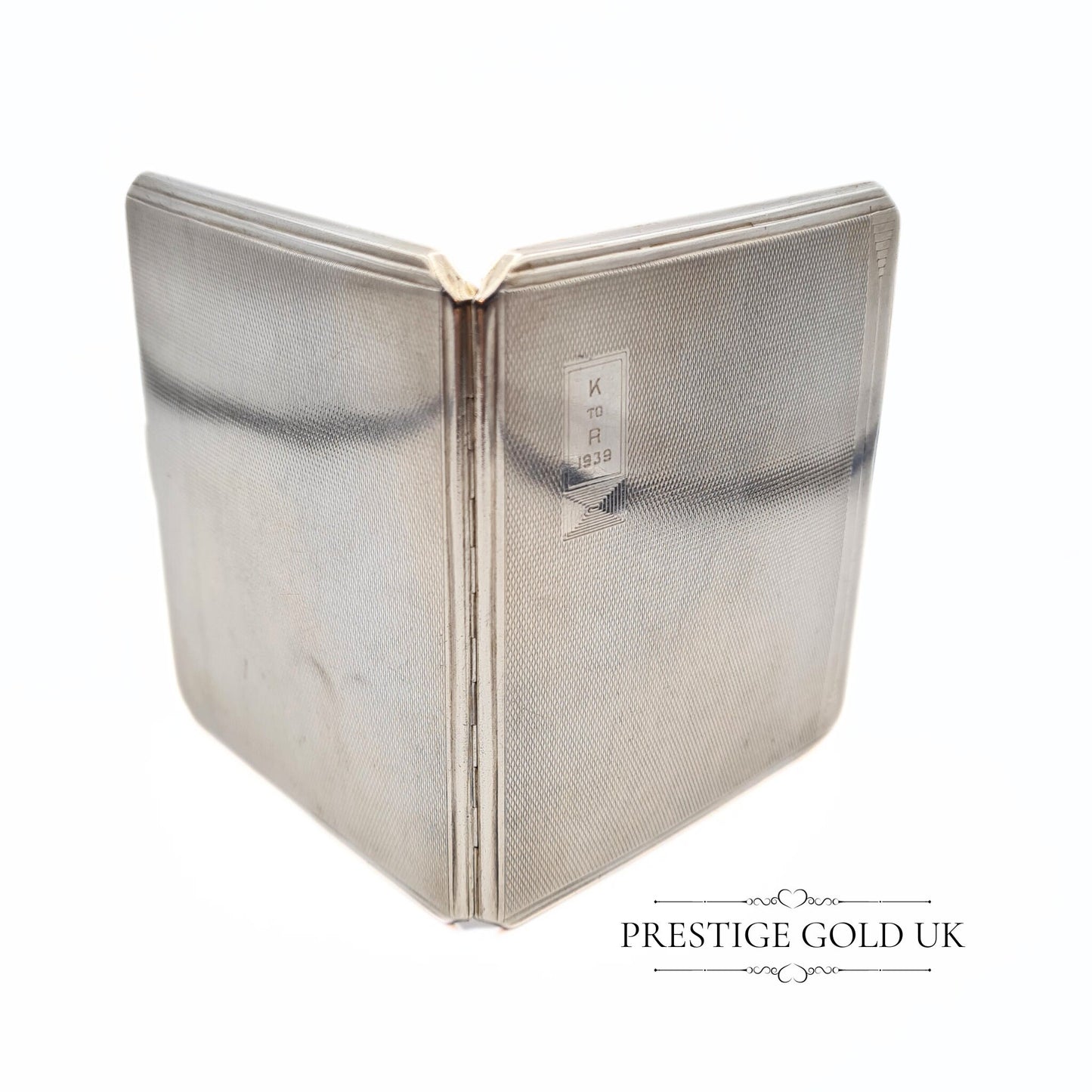 1930s Sterling Silver English Cigarette Case