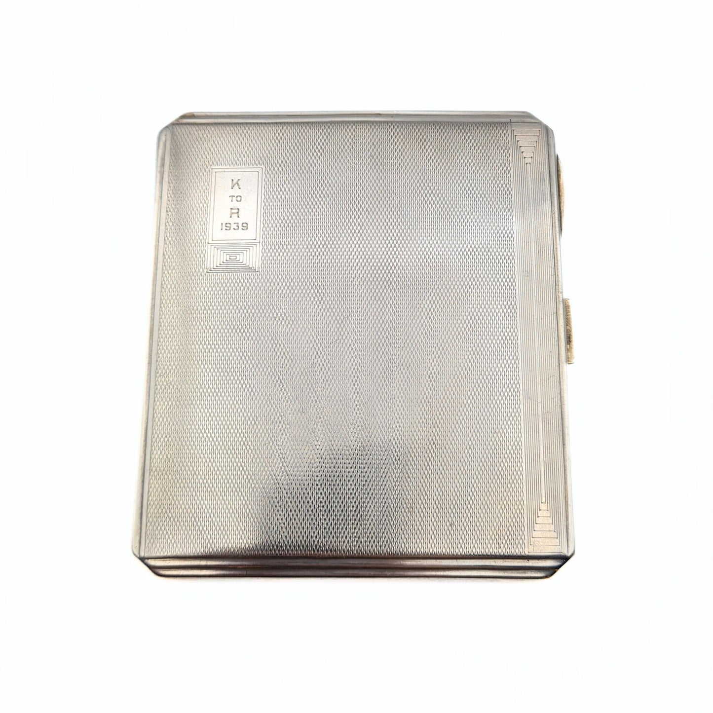 1930s Sterling Silver English Cigarette Case