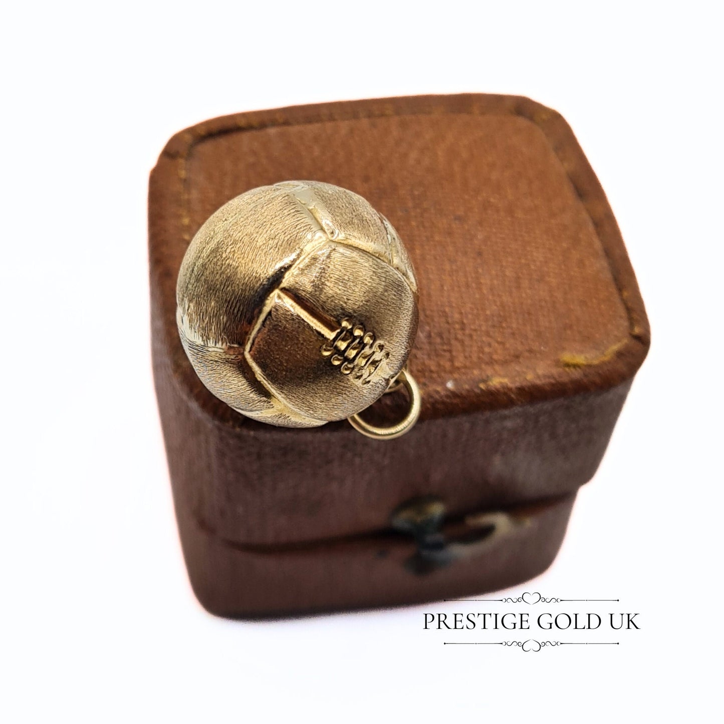 Vintage 9ct Gold Football Charm