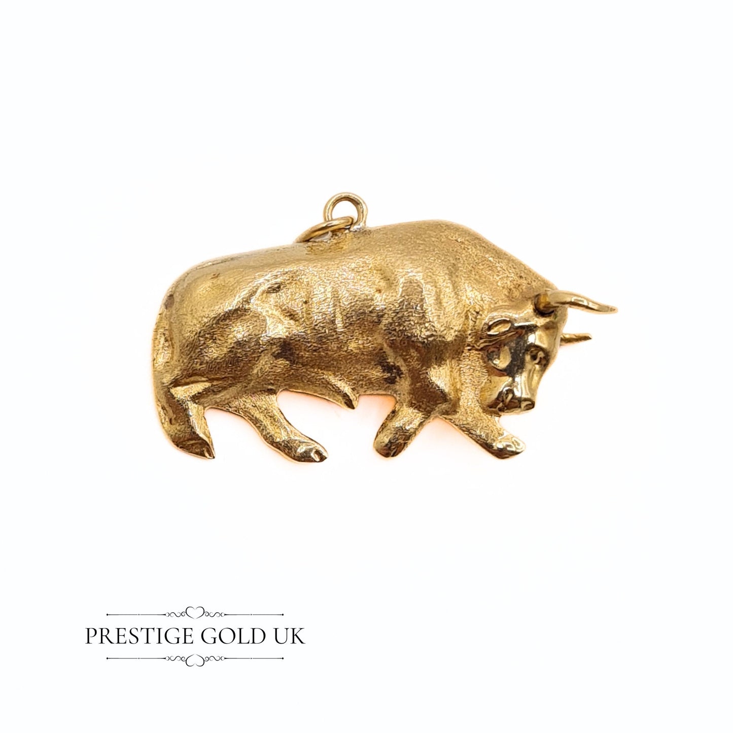 Vintage 9ct Gold Bull / Taurus Charm