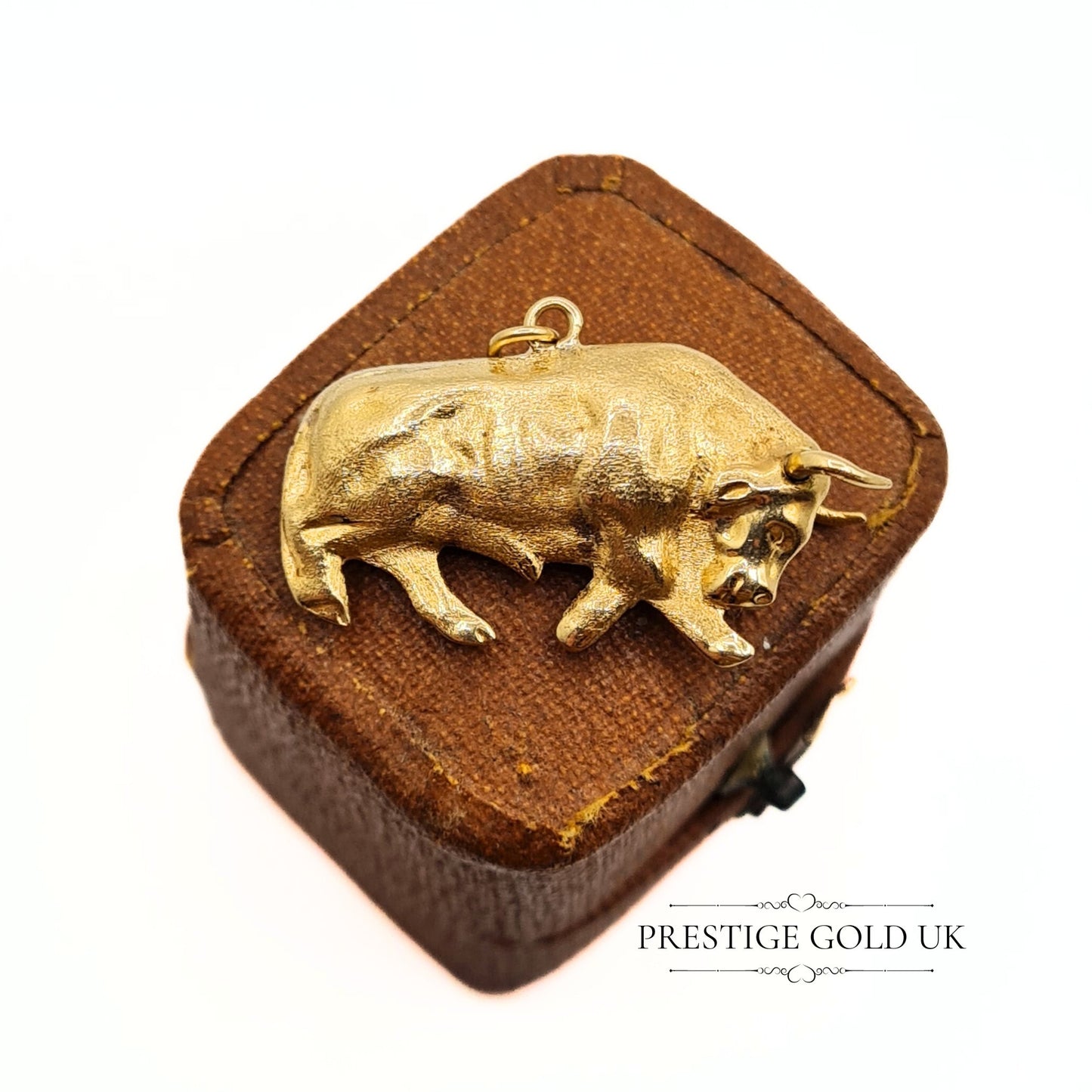 Vintage 9ct Gold Bull / Taurus Charm