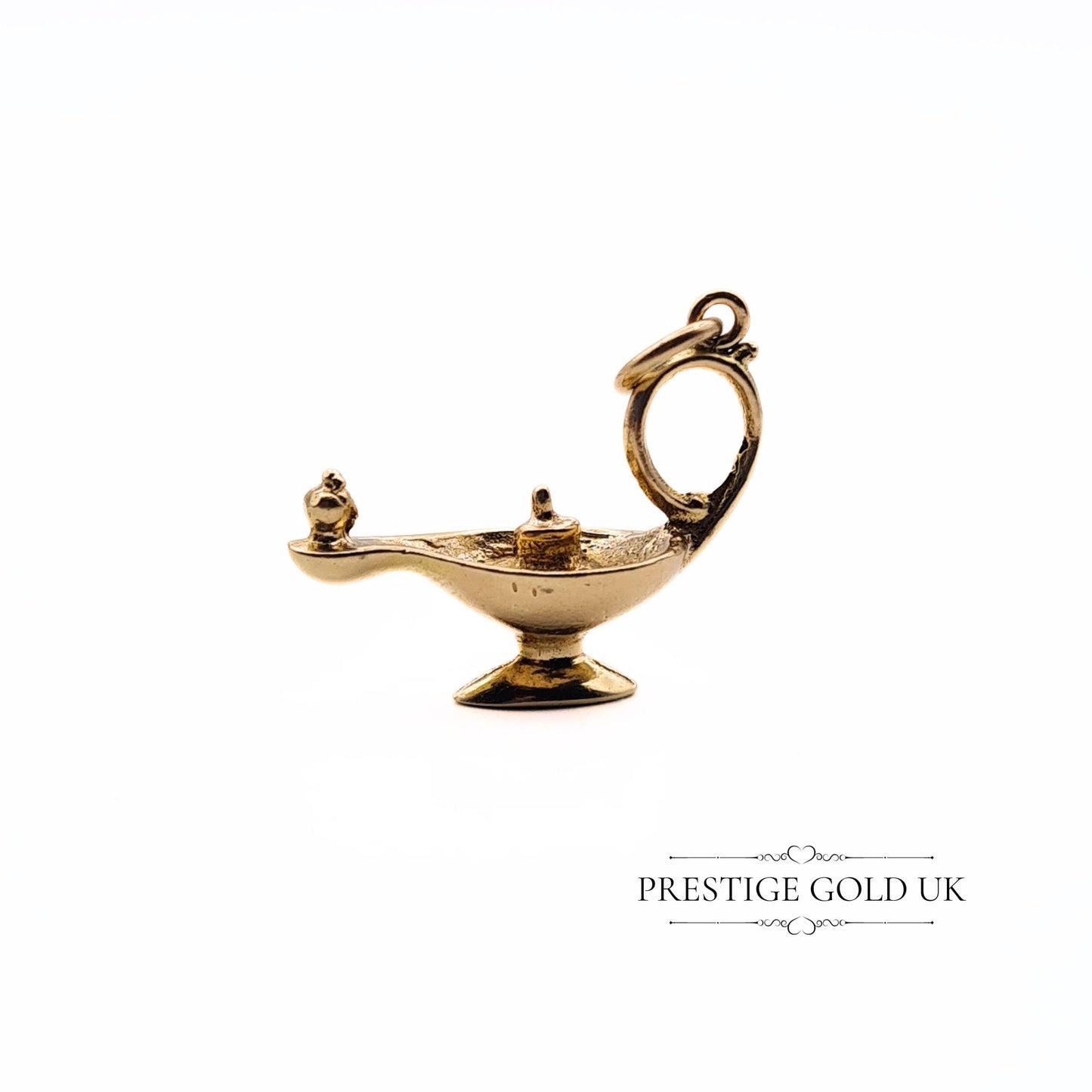 Vintage 9ct Gold Genie Lamp Charm
