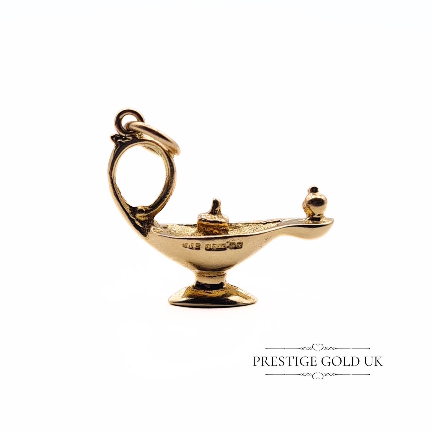 Vintage 9ct Gold Genie Lamp Charm