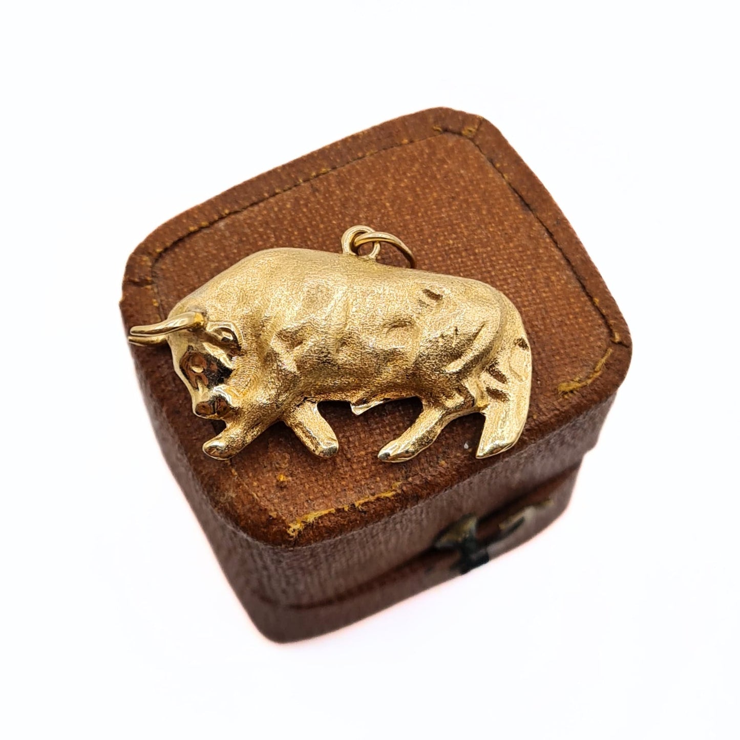 Vintage 9ct Gold Bull / Taurus Charm