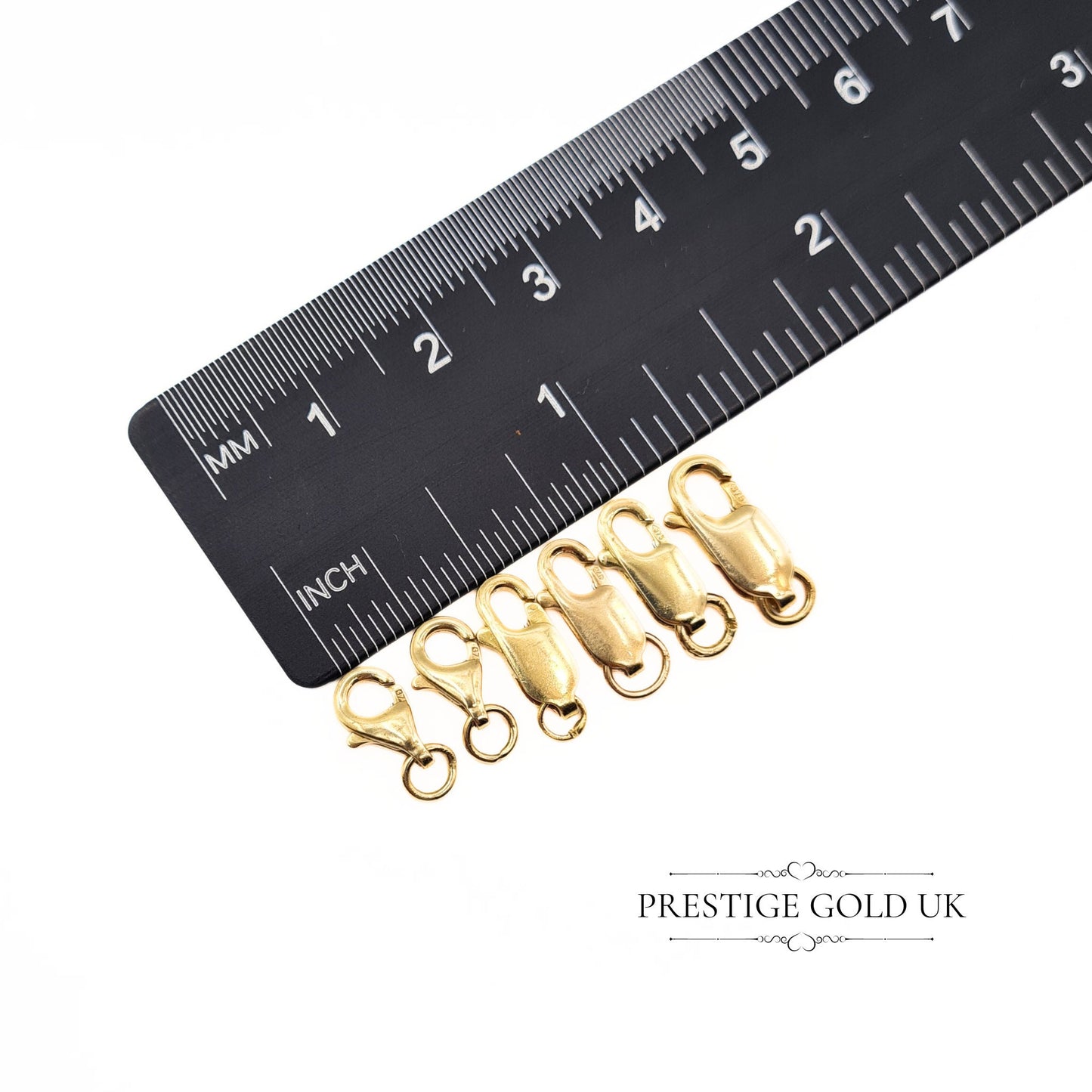 6 x Vintage 9ct Gold Lobster Claw Clasp & Trigger Clips Bundle