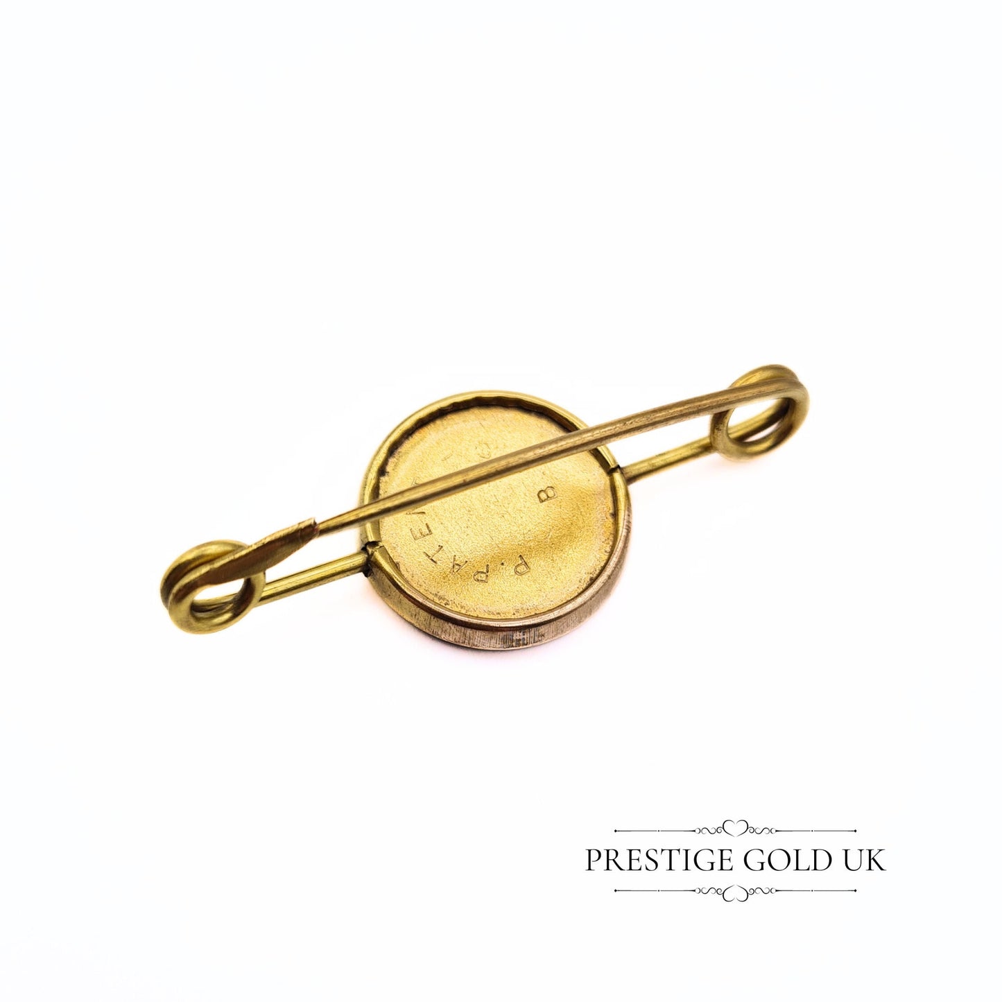 Vintage Rolled Gold Photo Brooch