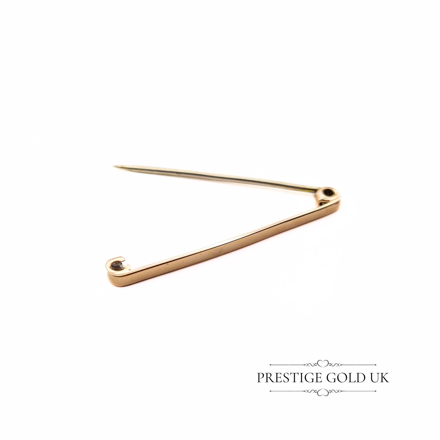 Minimalist 9ct Rose Gold Bar Brooch