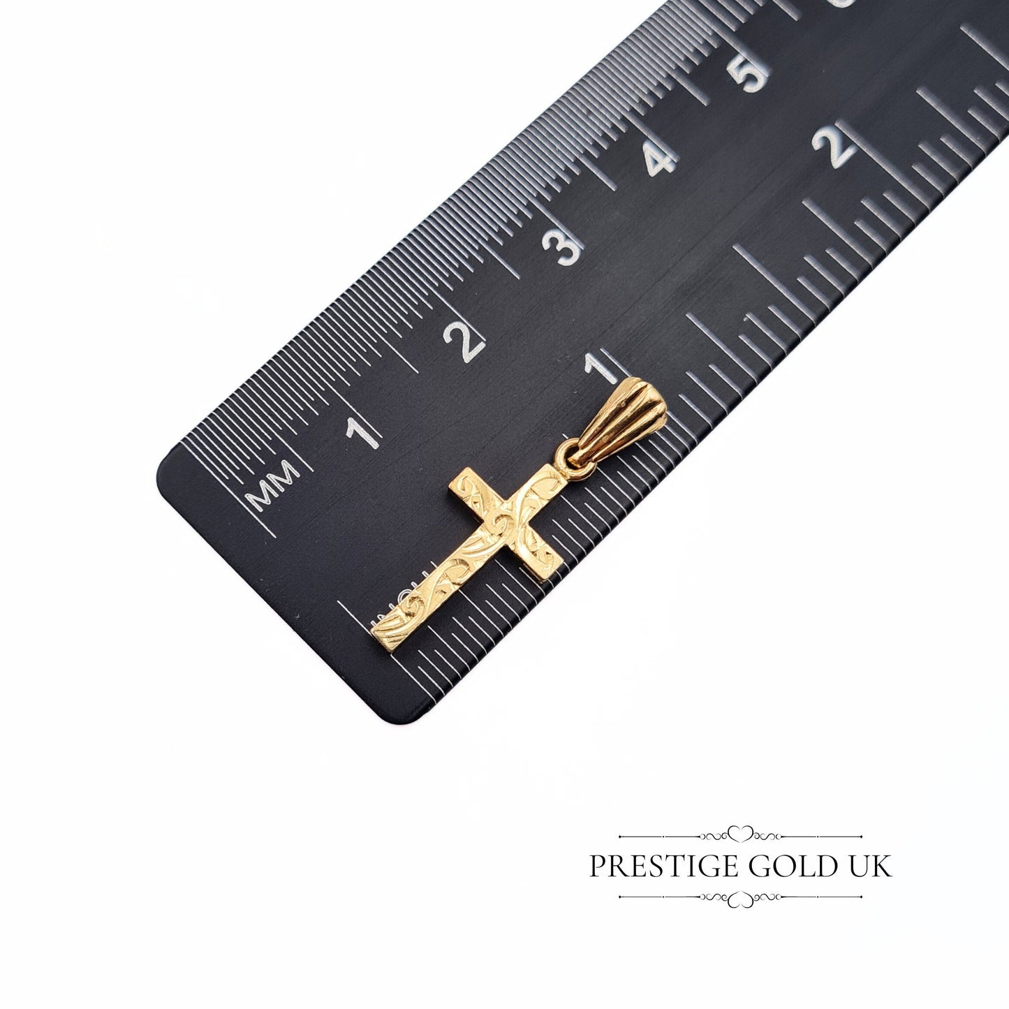 Vintage Small Solid 9ct Gold Cross Pendant