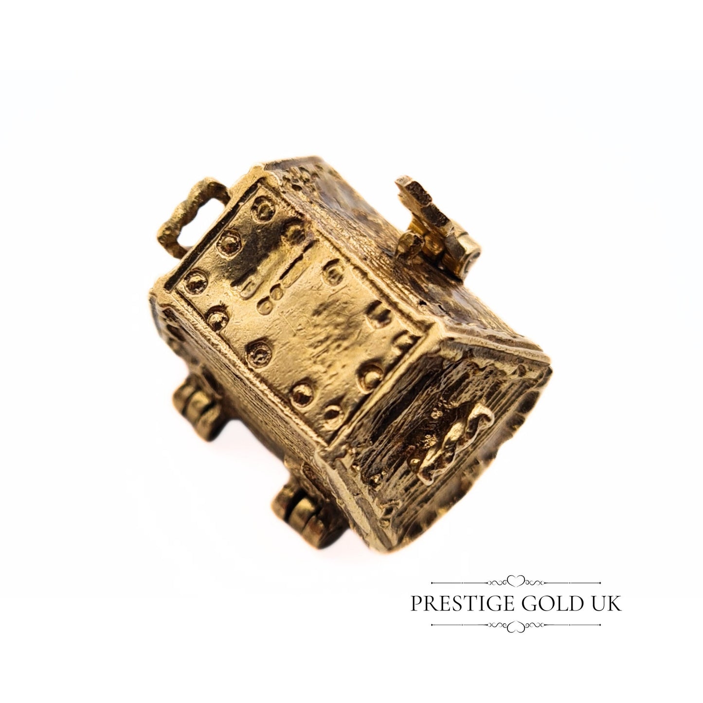 Vintage 9ct Gold Opening Treasure Chest Charm