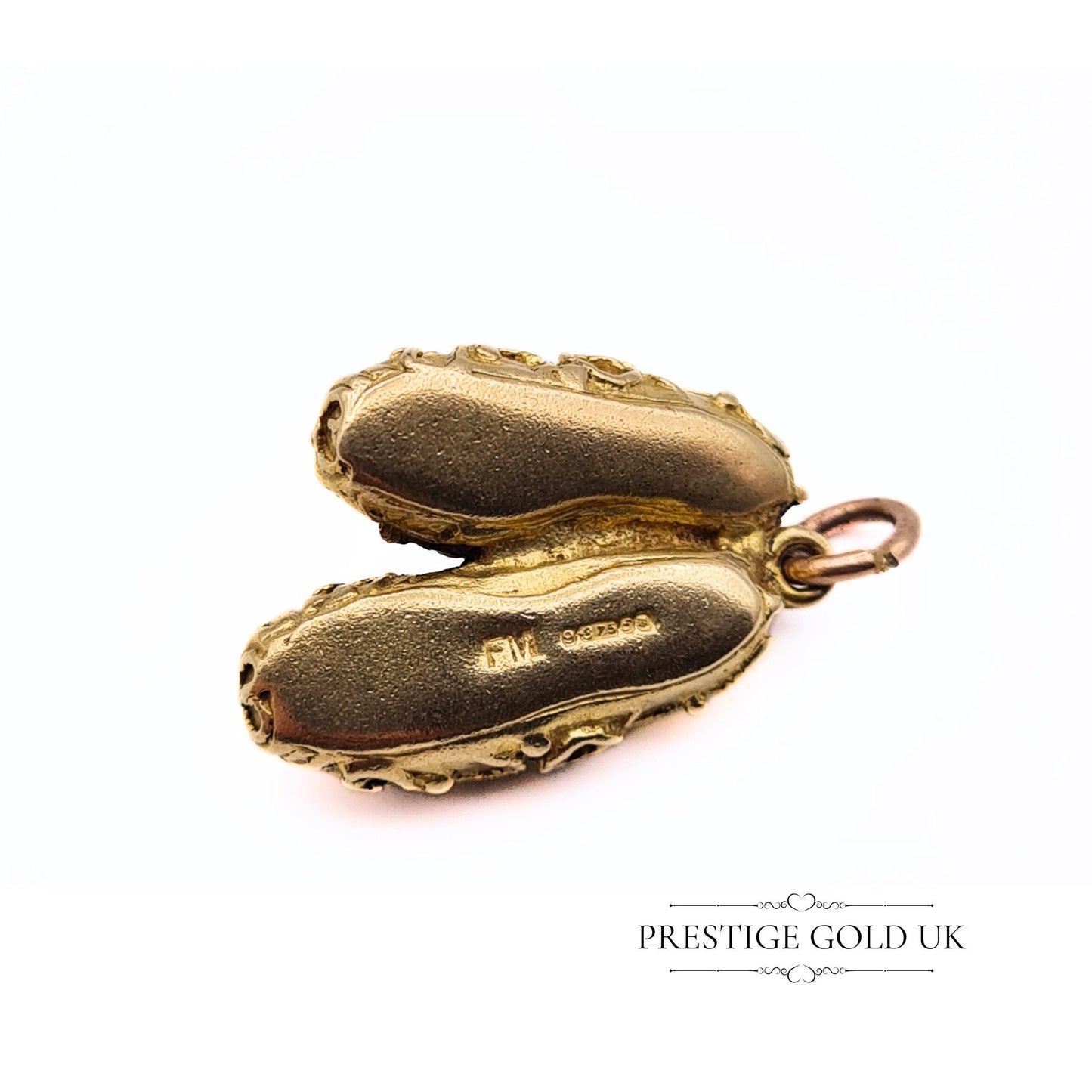 Vintage Heavy 9ct Gold Slippers Charm