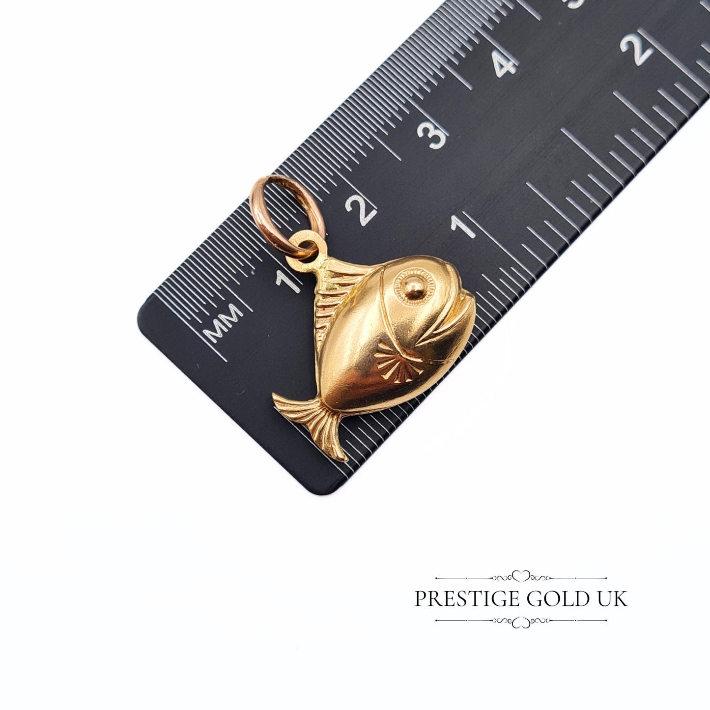 Vintage 9ct Gold Tropical Fish Charm