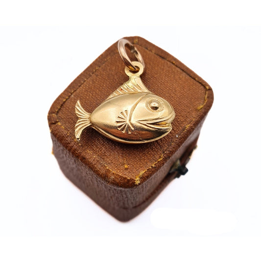 Vintage 9ct Gold Tropical Fish Charm