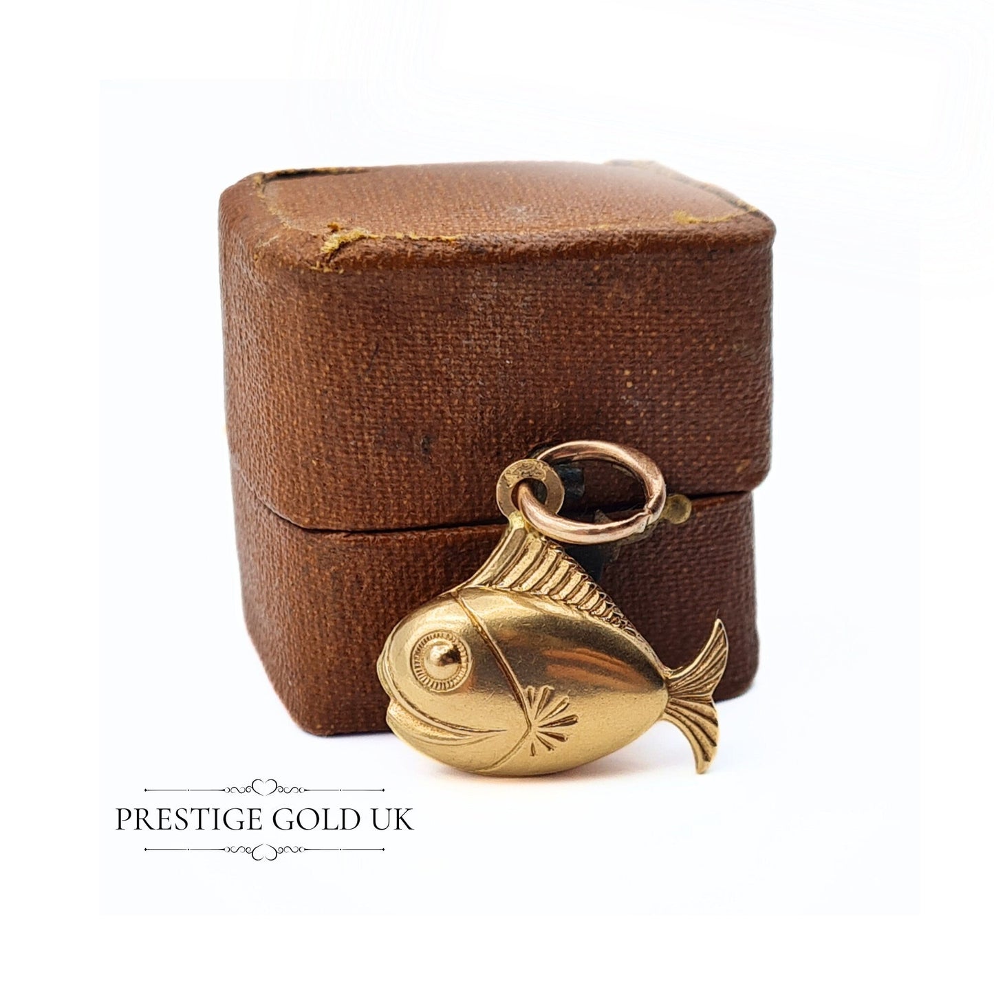 Vintage 9ct Gold Tropical Fish Charm