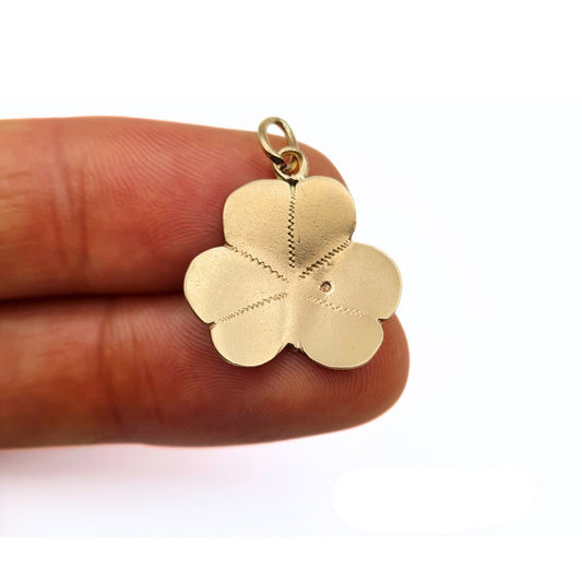 Vintage 9ct Gold Lucky Clover Charm