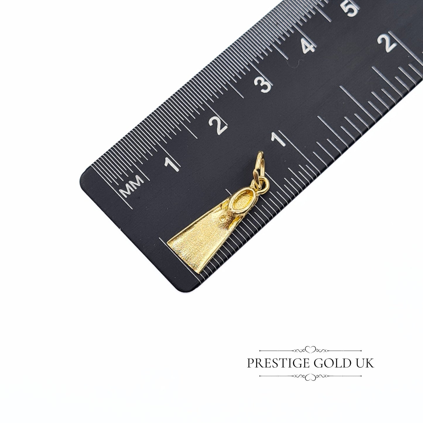 Vintage 14ct Gold Scuba Diver's Flipper Charm