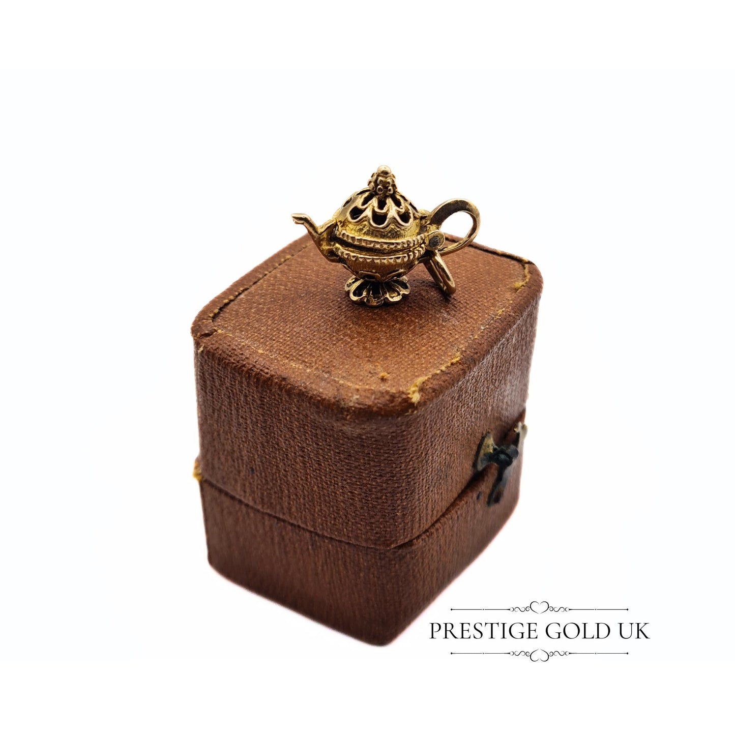 Vintage Opening Genie Lamp Charm in 9ct Gold