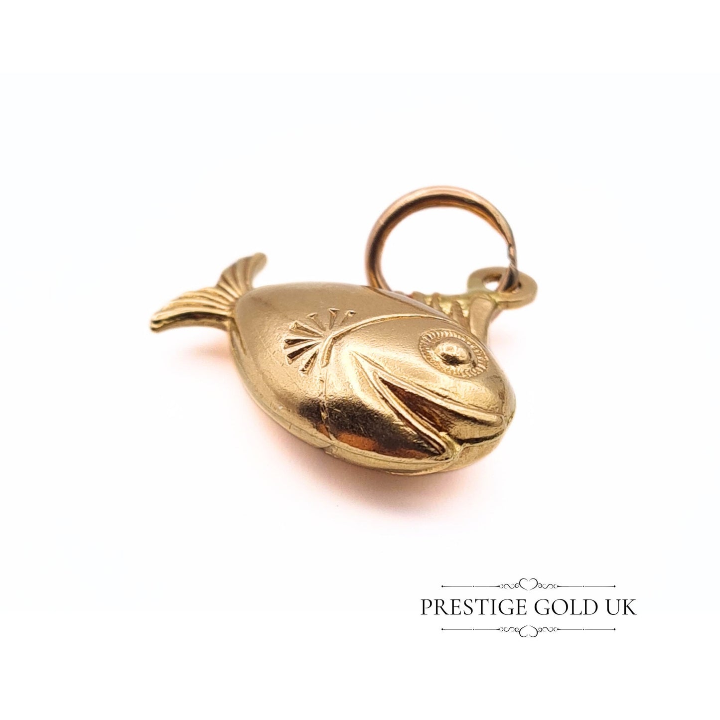 Vintage 9ct Gold Tropical Fish Charm