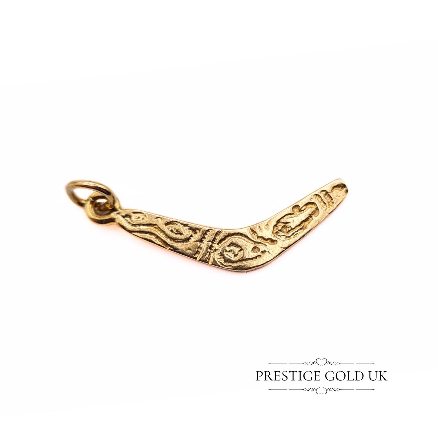 Vintage 9ct Gold Boomerang Charm