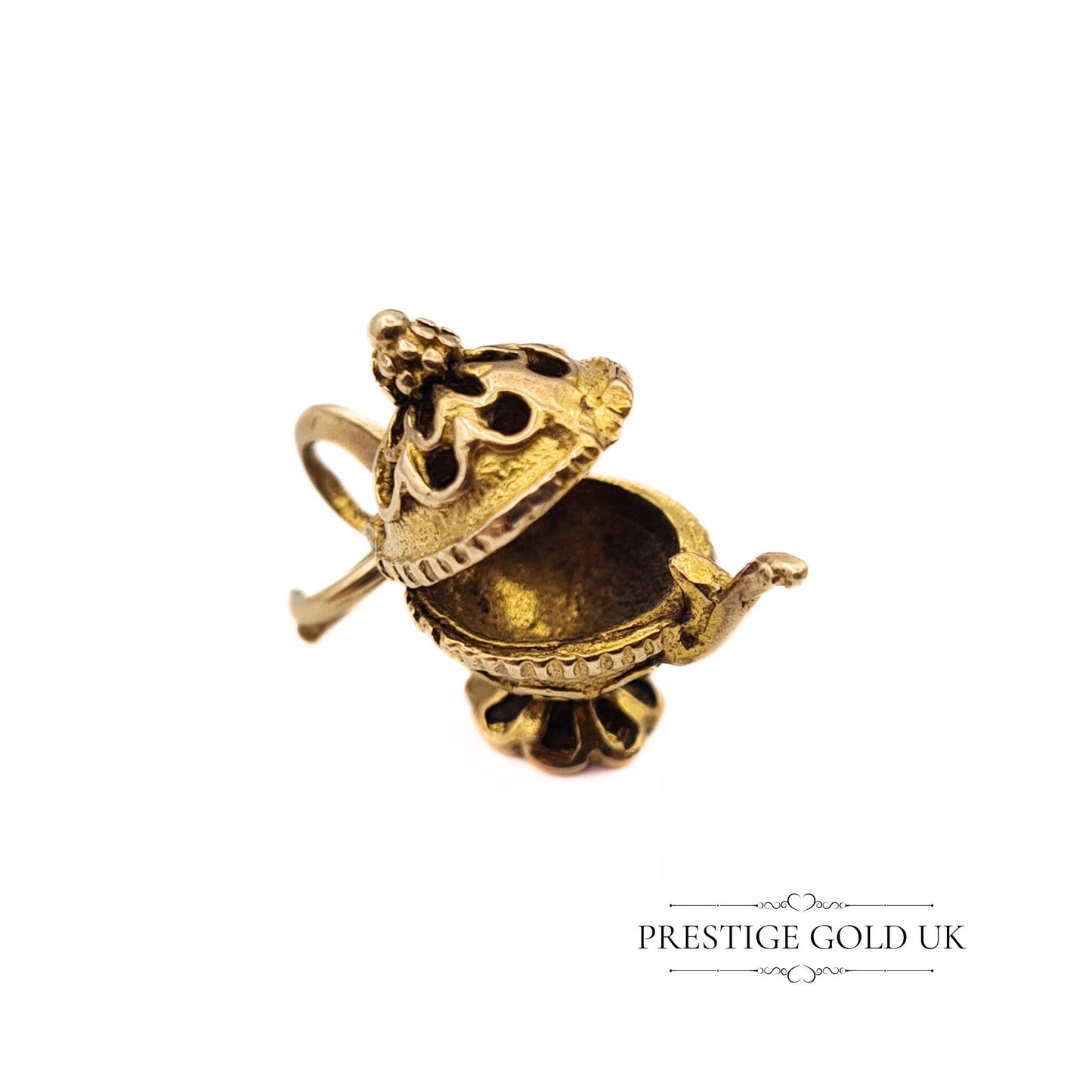 Vintage Opening Genie Lamp Charm in 9ct Gold