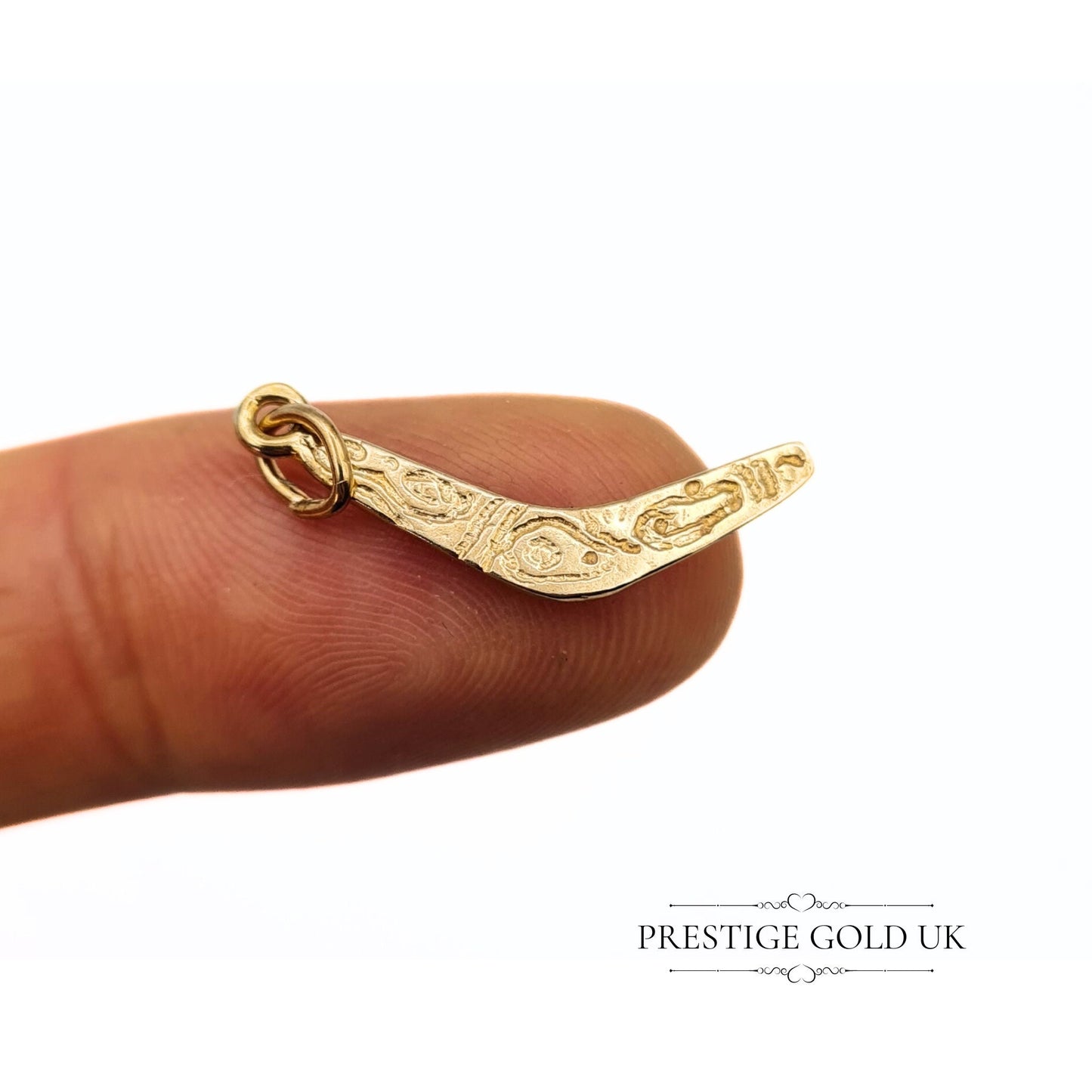 Vintage 9ct Gold Boomerang Charm