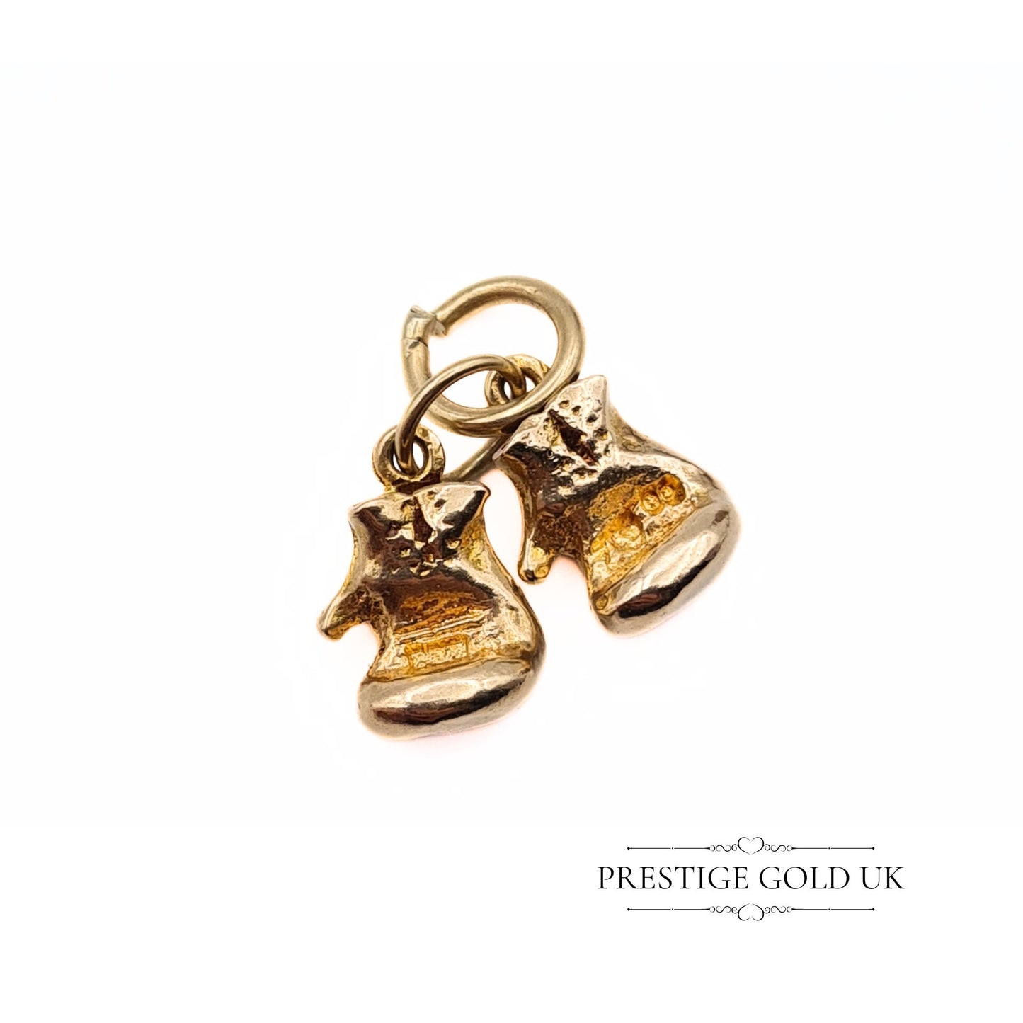 Vintage 9ct Gold Boxing Gloves Charm