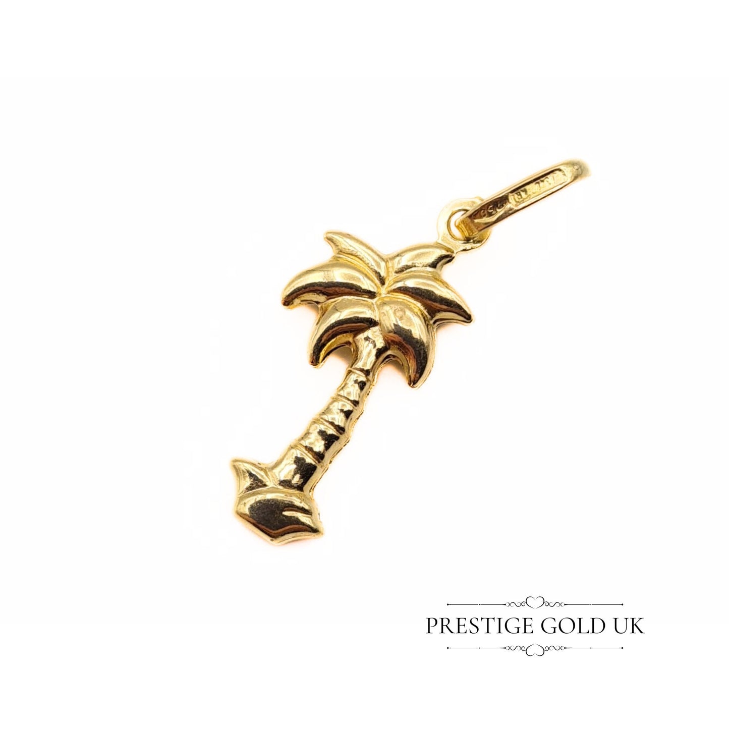 Vintage 18ct Gold Palm Tree Pendant