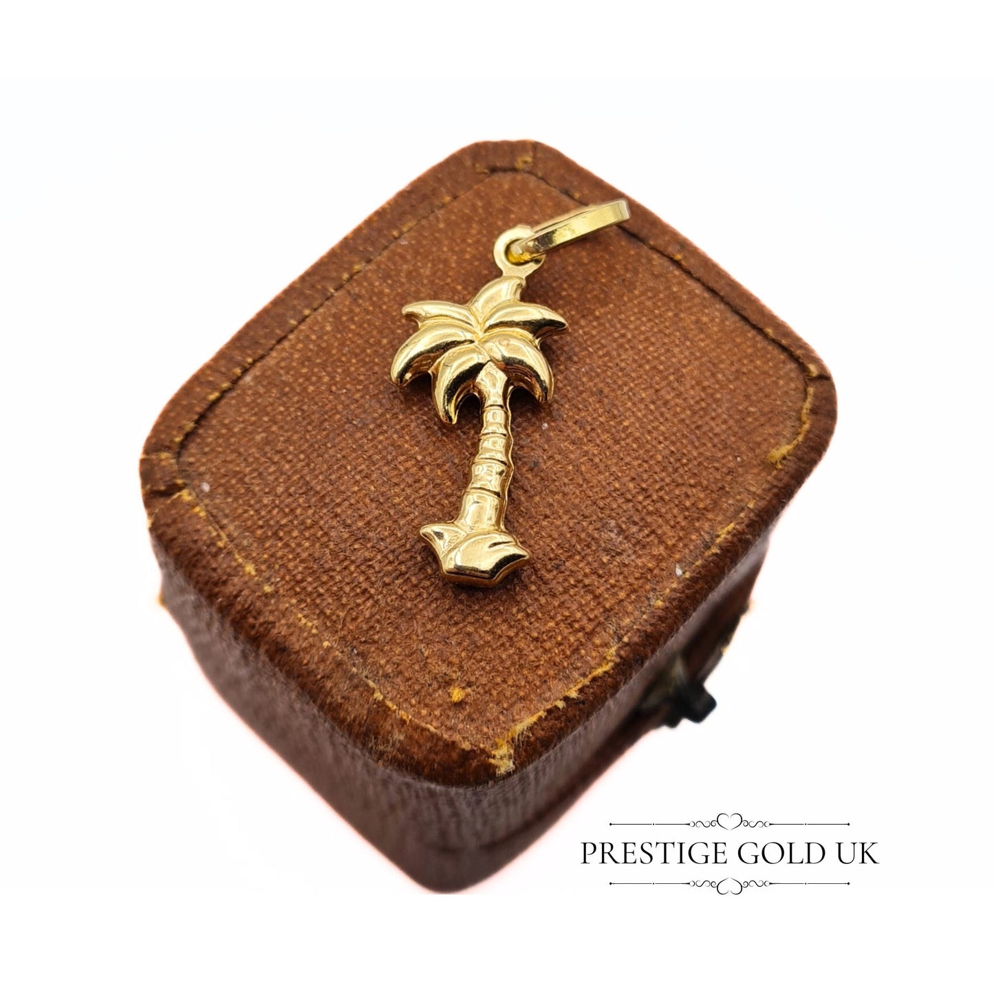 Vintage 18ct Gold Palm Tree Pendant