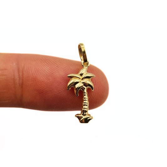 Vintage 18ct Gold Palm Tree Pendant