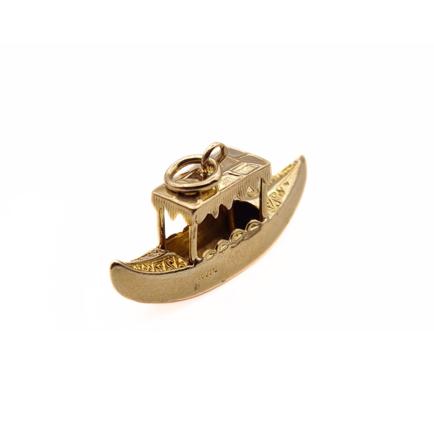 Vintage 9ct Gold Venetian Gondola Charm