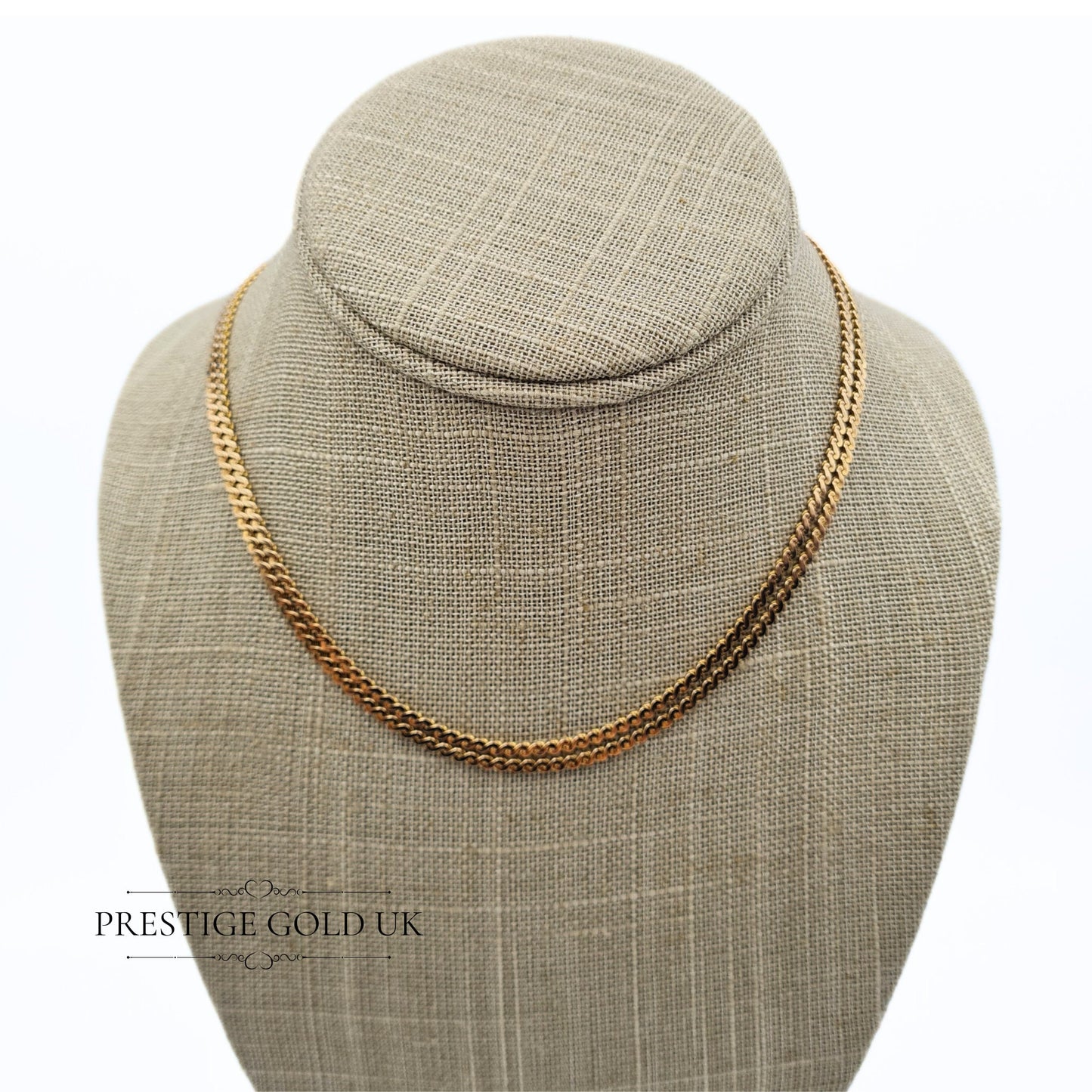 31" Long S-Link Necklace 9ct Gold - 2mm Link