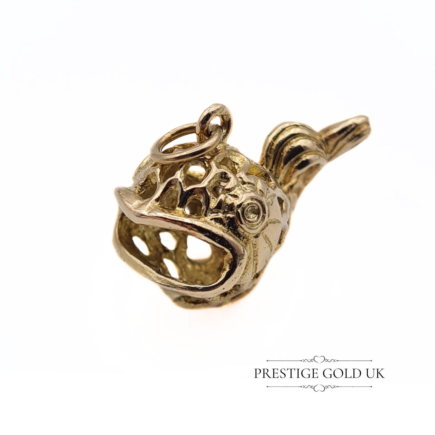 Vintage 9ct Gold Tropical Fish Charm