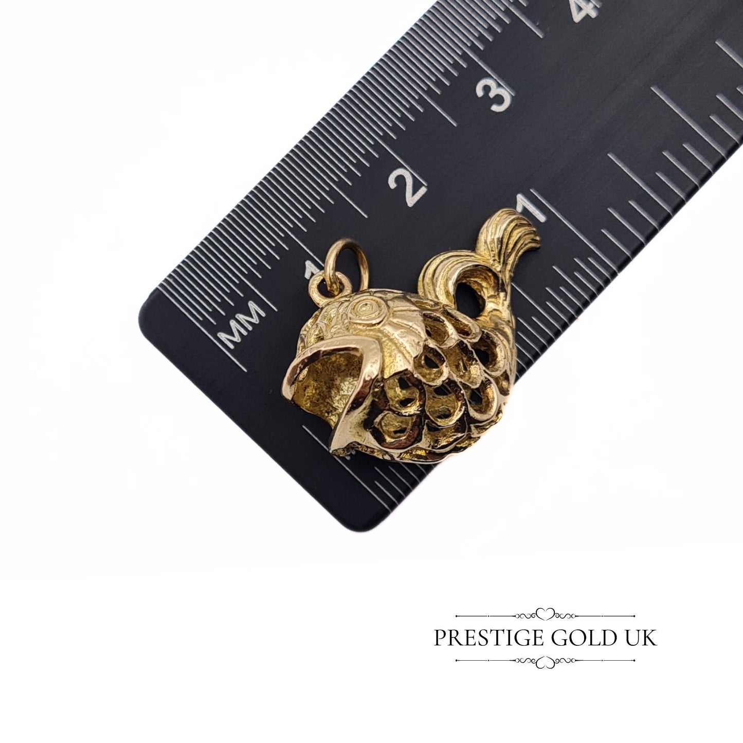 Vintage 9ct Gold Tropical Fish Charm