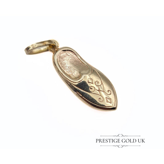 Vintage 9ct Gold Slipper Charm